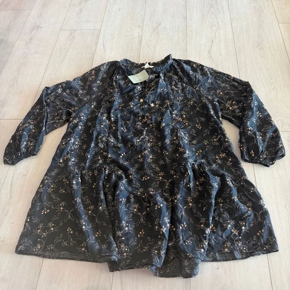 H & M DRAWSTRING-DETAIL DRESS size xl